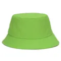 Plain neon green bucket hat with large head circumference for outdoor sun protection - Fluorescent Green