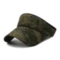 Unisex camouflage pattern empty top sun visor hat for outdoor summer activities and travel - Adjustable (56-59cm) / Digital Camouflage No.3