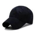 Berretto da baseball blu scuro traspirante con sottile motivo mimetico a rondine - 56-59cm / Blu Navy con Stampa Uccelli