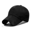 Berretto da baseball mimetico nero traspirante con trama testurizzata per protezione solare - 56-59cm / Nero Sottile