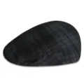 Berretto classico in lana a quadri neri e grigi per uomo e donna, cappello invernale - Taglia Unica (Per 56-58CM) / Colore 9 (Plaid Nero/Grigio Scuro)
