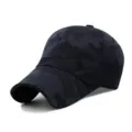 Ademende zwarte camouflage baseballpet voor buiten zonbescherming en casual gebruik - 56-59cm / Marine Donkere Camouflage