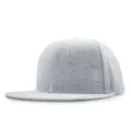 Stylish grey flat brim hip hop baseball hat with a colorful speckled splatter pattern - Adjustable (56-60cm) / Flat Brim Colorful Splatter / White (PYM105)
