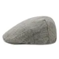 Berretto classico grigio in lana spina di pesce per uomo e donna, cappello invernale top - Taglia Unica (Per 56-58CM) / Spina di Pesce Nero/Crema/Bianco