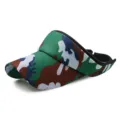 Outdoor sports camouflage sun visor hat with breathable mesh and green camo pattern - One Size Adjustable (56-59CM) / Forest Camo (No. 14)