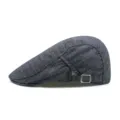 Klassische britische Schiebermütze mit Karomuster aus dünner Baumwolle für Outdoor - Verstellbar 56-58cm Kopfumfang / Farbe 26