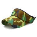 Breathable camouflage sun visor hat for outdoor sports with classic jungle pattern design - One Size Adjustable (56-59CM) / Jungle Camo (No. 6)