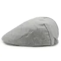 Berretto caldo in lana grigia per uomo e donna, stile classico piatto - Taglia Unica (Per 56-58CM) / Grigio chiaro