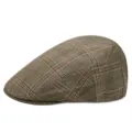 Berretto classico a quadri in lana per uomo e donna, cappello invernale caldo - Taglia Unica (Per 56-58CM) / Plaid Giallo Marrone (Colore 16)