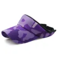 Purple camouflage pattern sports sun visor with breathable mesh fabric - One Size Adjustable (56-59CM) / Purple Camo (No. 17)