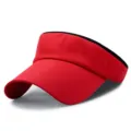 Vivace visiera parasole rossa per attività all'aperto e sport - 55-59cm (Regolabile) / Stile Semplice / Rosso