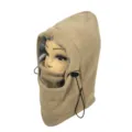 Khaki fleece balaclava face mask for winter outdoor cycling - One Size (55-60cm) / Khaki
