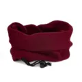 Adjustable burgundy fleece neck warmer gaiter for outdoor winter warmth and comfort - Adjustable / Burgundy