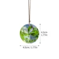 K9 crystal suncatcher prism pendant 4.5cm green faceted glass hanging window decor. - Clear Round Crystal Bead (Approx 45*45mm)