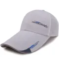 Light grey sports baseball cap with extended brim and breathable mesh back design - CAP Label Light Beige-Mesh Back