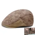 Berretto estivo da donna in pizzo kaki con bottoni regolabili per protezione solare - Stile 9 / Regolazione Posteriore a Pressione / Kaki