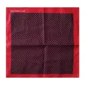 Bandana cuadrada de algodón con lunares rojos y negros para accesorios de moda hip hop. - 55cmx55cm / Rojo con Lunares Negros