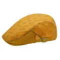 Elegante berretto estivo giallo da donna con delicato pizzo floreale e una fibbia - Regolabile 55-58cm / Stile Fiore / Fibbie di Regolazione Laterali / Arancione