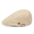 Berretto da donna in pizzo floreale beige con cinturino regolabile per protezione solare. - Regolabile 55-58cm / Stile Ramo / Regolazione Fibbia Laterale / Albicocca