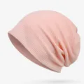 Breathable pink mesh slouchy beanie hat for summer outdoor sun protection and casual wear - Pink