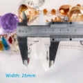 28mm width clear K9 crystal faceted teardrop pendant for chandelier and DIY decor - Clear Teardrop (Style 3) / 28mm