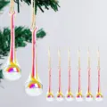 Set decorativo de adornos navideños en forma de gota con hilos dorados. - 1 Pieza / Multicolor