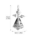 Detalle de las dimensiones para el ángel de cristal facetado atrapasol colgante - Forma de ángel / Grande 40mm