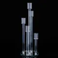 Elegante candelabro in cristallo a 5 teste per decorazioni da tavola per matrimoni - Candeliere in Cristallo a 5 Teste