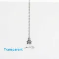 Transparent diamond shaped crystal pendant for ceiling fan pull chain extension - Clear