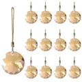 30mm champagne round crystal prism ornaments for Christmas tree and wedding decor. - Single Piece / Champagne