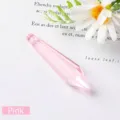 Pink pointed crystal bead pendant for DIY jewelry and home lighting decoration projects - 38mm / Pink