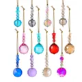 Gekleurde facetgeslepen kristallen kerstboomhangers voor feestelijke huisdecoratie - 12 Piece Crystal Ball Set