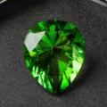 Vibrant pear cut green crystal gemstone teardrop rhinestone for decorative home gifts - 50mm / Green