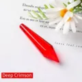 Transparent dark red crystal pointed drop pendant for DIY jewelry - 38mm / Deep Red