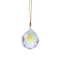 Ciondolo in cristallo sfaccettato iridescente per albero di Natale e decorazione casa - Sfera di Cristallo Arcobaleno Sfaccettata