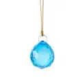 Sfera di cristallo sfaccettata blu per albero di Natale - Ciondolo a Sfera di Cristallo Blu Brillante