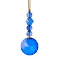 Elegante diepblauwe facetgeslepen kristallen kerstboomhanger voor feestelijke huisdecoratie - Stijl 20 / 1 Stuk / Blauw