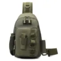 Borsa da pesca tattica impermeabile, borsa a tracolla multifunzionale da esterno verde - Taglia unica / Verde militare