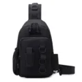 Borsa da pesca a tracolla nera multifunzionale e impermeabile per attività esterna - Taglia unica / Nero