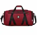 Large capacity dark red sports fitness bag for gym or travel - One Size / Red