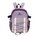 Lightweight outdoor purple color-contrast backpack with mesh pockets for sports and travel - One Size / Purple