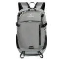 Lightweight grey outdoor hiking backpack with large capacity and durable grid pattern - Gray