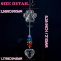 Crystal suncatcher paw heart pendant metal hanging decoration for home window decor - Metal Paw with Heart Pendant
