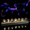 LED crystal ball night light with 3D human organ engraving on a long wooden base - Human Organ Set (7 Balls) / Base 31x5.8x2.4cm Ball 40mm