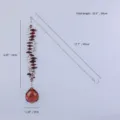Attrape-soleil en cristal avec boule de prisme rouge pour le jardin - Style Bourgogne