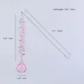 Attrape-soleil boule de cristal rose avec dimensions 60 cm de long - Style Rose Clair
