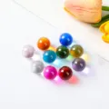 Assorted multi-colored crystal glass marbles for creative kids games and stylish home decoration - Mixed Colors Pack of 10