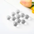 Premium set of transparent grey glass marbles for children games and home decoration - 10 Pieces Pack / Clear