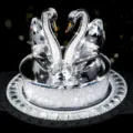 Eleganter funkelnder Kristallschwan Paar Auto Armaturenbrett Dekoration und Parfüm Sitz Basis - Weiß Schwan Mit Rutschfeste Matte