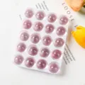 Durchsichtige rosa Glasmurmeln, 20er-Set in weißer Schale für Familienspiele oder Sammler - 20 Stück Packung / Rosa
